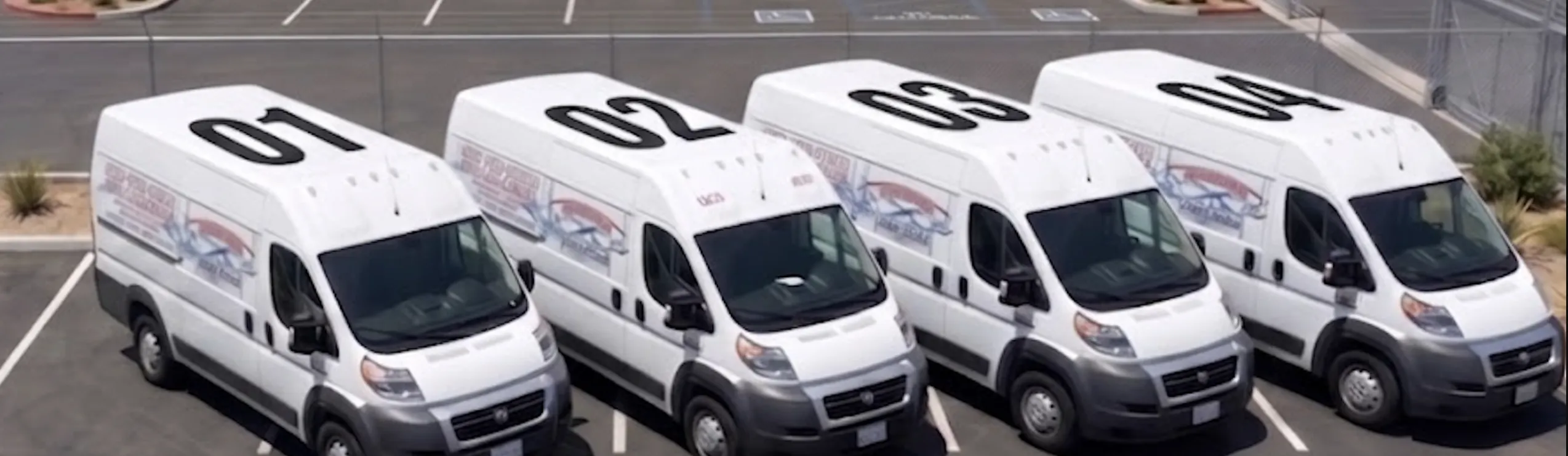 First Response Plumbing service trucks ready for dispatch